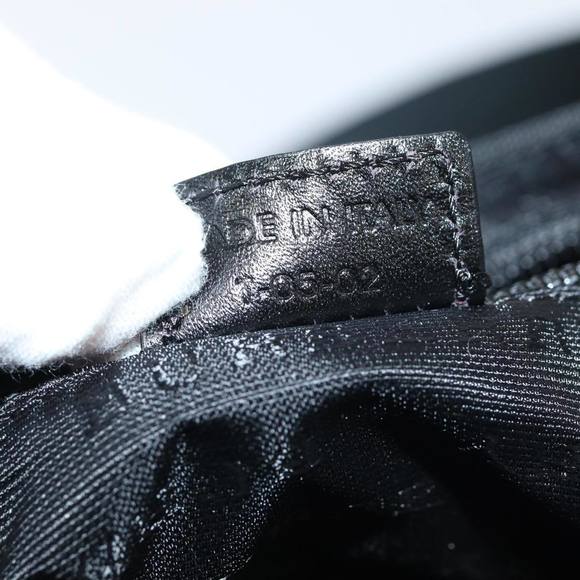 BURBERRY Nova Check Hand Bag Leather nylon 2way Black Auth bs16211 - Picture 12 of 16